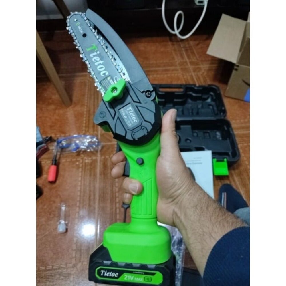 Mini Chainsaw Cordless 6 Inch [Gardener Friendly] Super Handheld Recharge